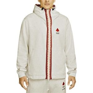 $120 Nike Kyrie Full Zip Hoodie Sweatshirt Men's Large Jacket DA6689-051 Gray